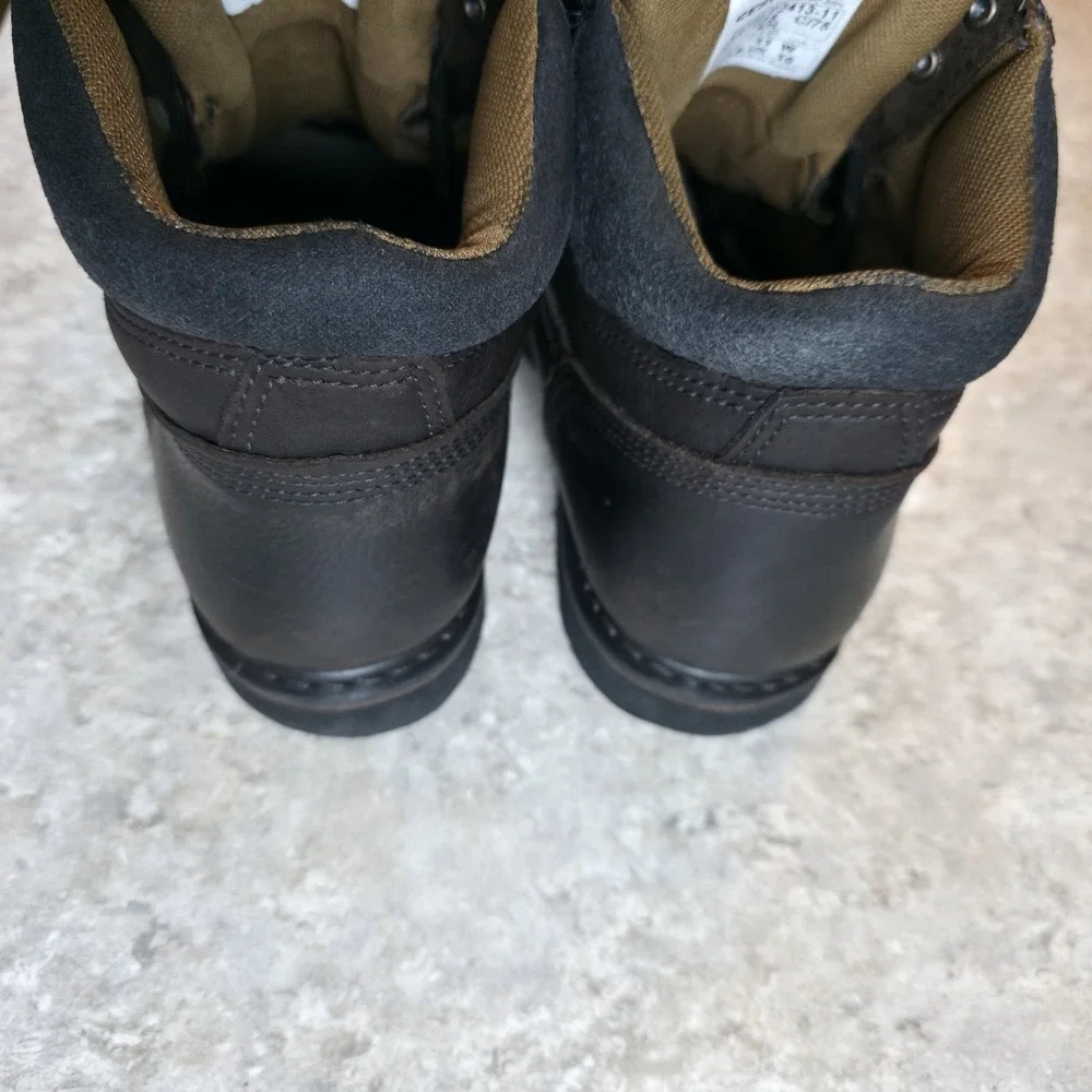 Schmidt Workwear Mens Boots Leather Steel Toe Brown Boots‎ Size 11 W Waterproof